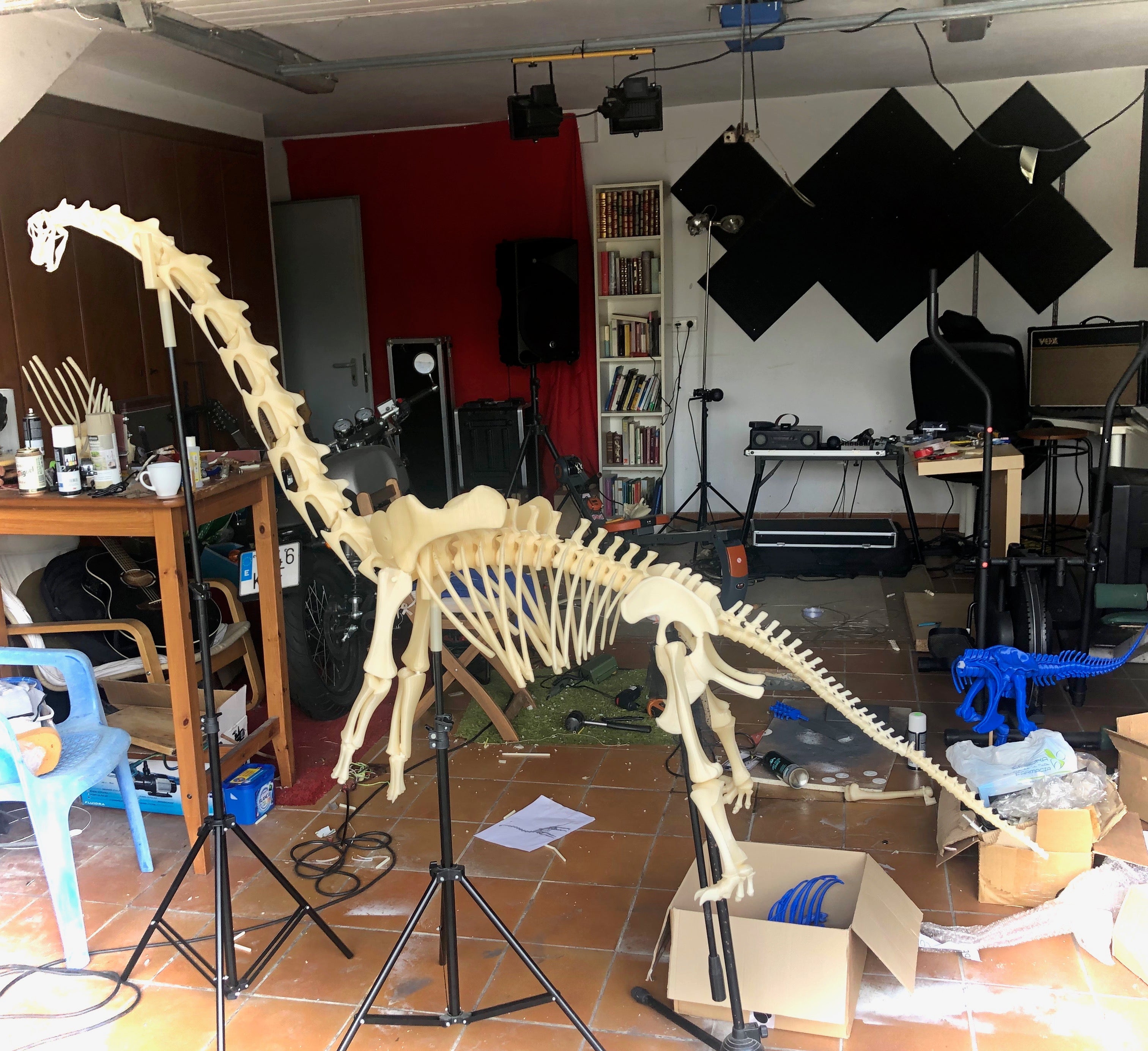 a brachiosaurus skeleton entirely made with our PLA/PHA Natural a brachiosaurus skeleton entirely made with our PLA/PHA Natural