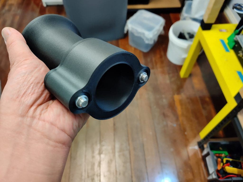 Spacer and velocity stacks, aluminium inserts used to add strength to the parts Spacer and velocity stacks, aluminium inserts used to add strength to the parts