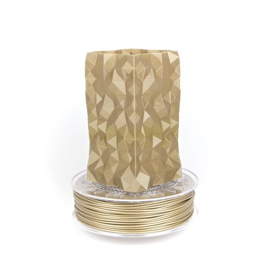 3D print with PLA/PHA Pale Gold 3D print with PLA/PHA Pale Gold